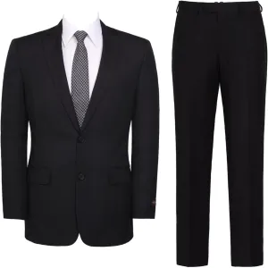 Men's Suit 2 Piece Classic Fit Suits 2 Buttons Notch Lapel Solid Single Breasted Jacket Blazer and Pants Set