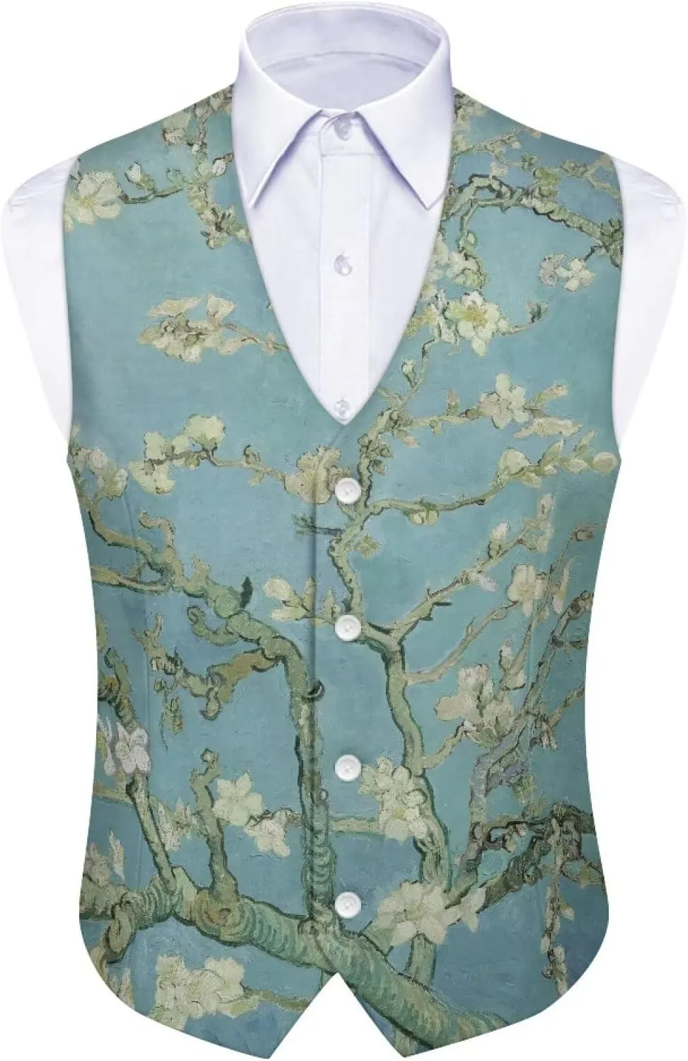 Men's Suit Vest Business Formal Dress 2025 Trendy Waistcoat Vest Button Down Sleeveless Casual