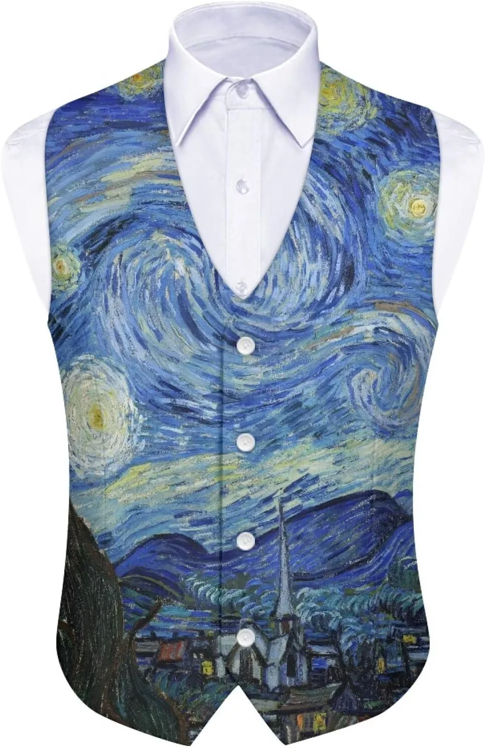 Men's Suit Vest Business Formal Dress 2025 Trendy Waistcoat Vest Button Down Sleeveless Casual
