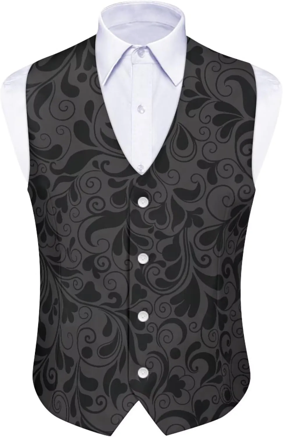 Men's Suit Vest Business Formal Dress 2025 Trendy Waistcoat Vest Button Down Sleeveless Casual