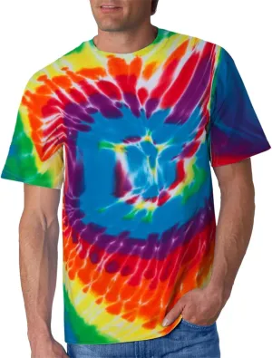 Mens Tie Dye T Shirts Plus Size Novelty Printed Tee Short Sleeve Classic Trendy Tshirt Summer Casual Crew Neck Tops