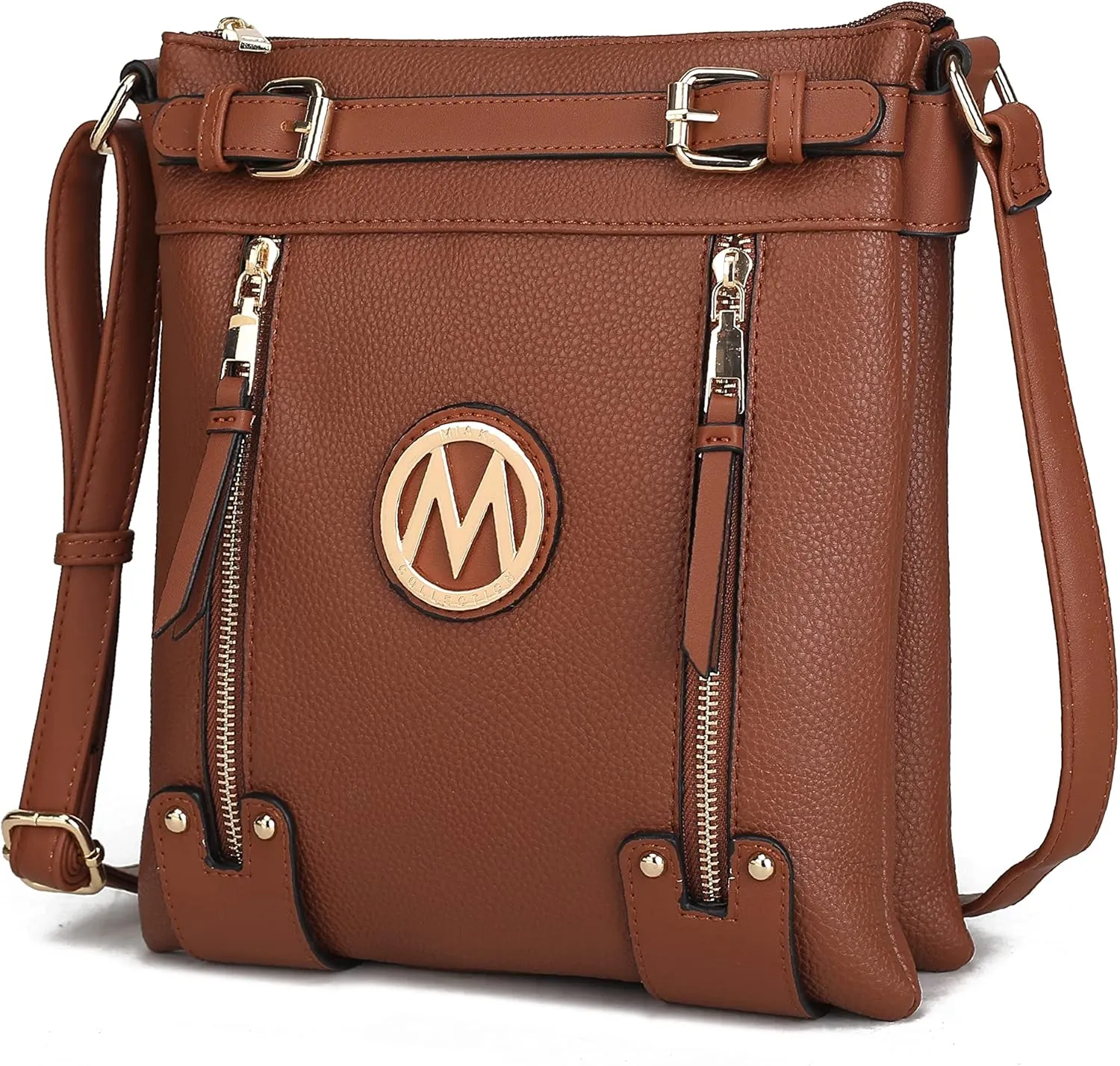 MKF Crossbody bag for women Vegan leather Crossover Designer messenger Purse