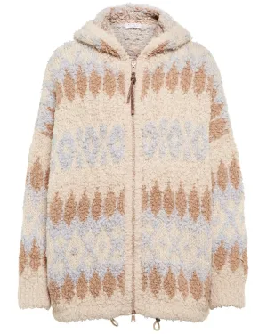 Neutral Nordic Cashmere Zip Cardigan