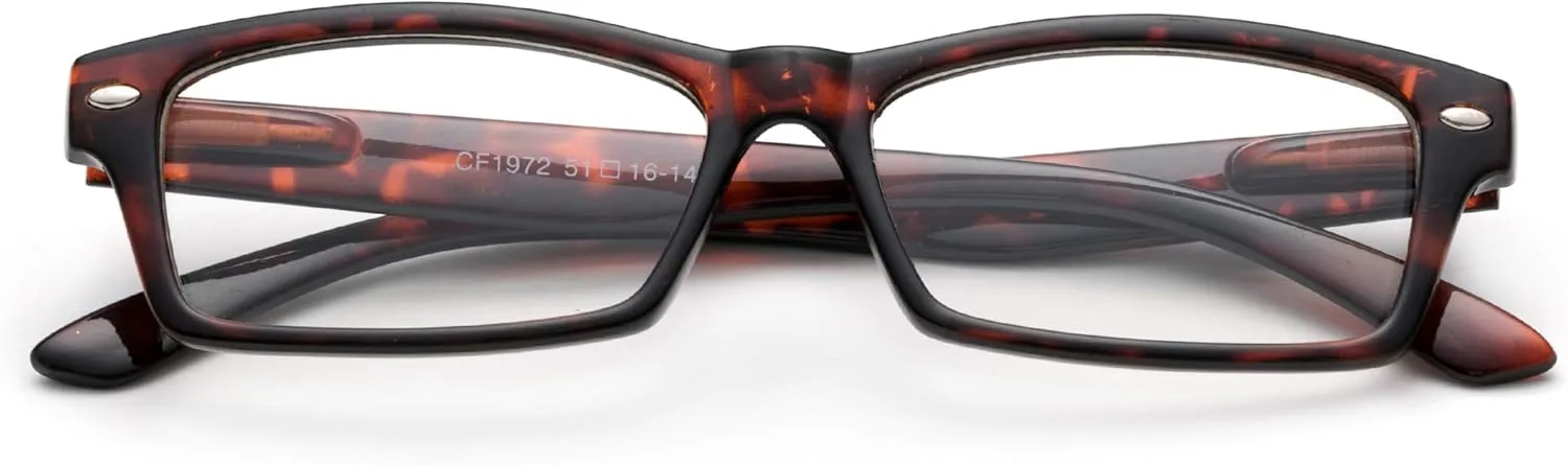 Newbee Fashion - Simple Sleek Squared Fashion Eye Glasses Clear Lens Frames for Women and Men Cosplay Accessories