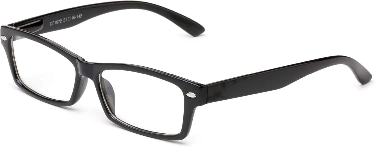 Newbee Fashion - Simple Sleek Squared Fashion Eye Glasses Clear Lens Frames for Women and Men Cosplay Accessories