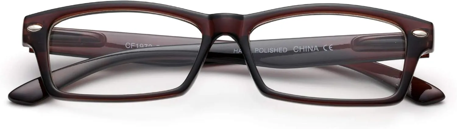 Newbee Fashion - Simple Sleek Squared Fashion Eye Glasses Clear Lens Frames for Women and Men Cosplay Accessories