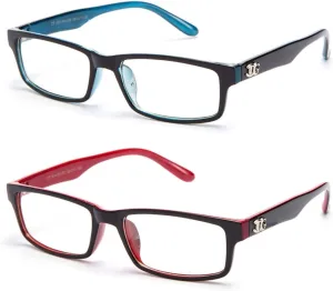 Newbee Fashion - Simple Sleek Squared Fashion Eye Glasses Clear Lens Frames for Women and Men Cosplay Accessories
