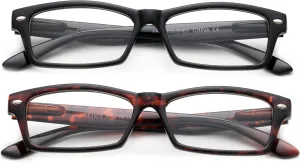 Newbee Fashion - Simple Sleek Squared Fashion Eye Glasses Clear Lens Frames for Women and Men Cosplay Accessories