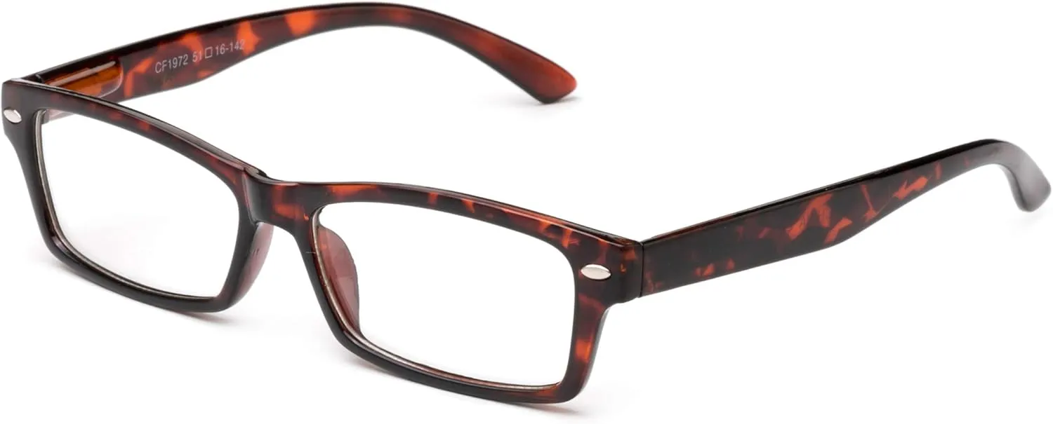 Newbee Fashion - Simple Sleek Squared Fashion Eye Glasses Clear Lens Frames for Women and Men Cosplay Accessories
