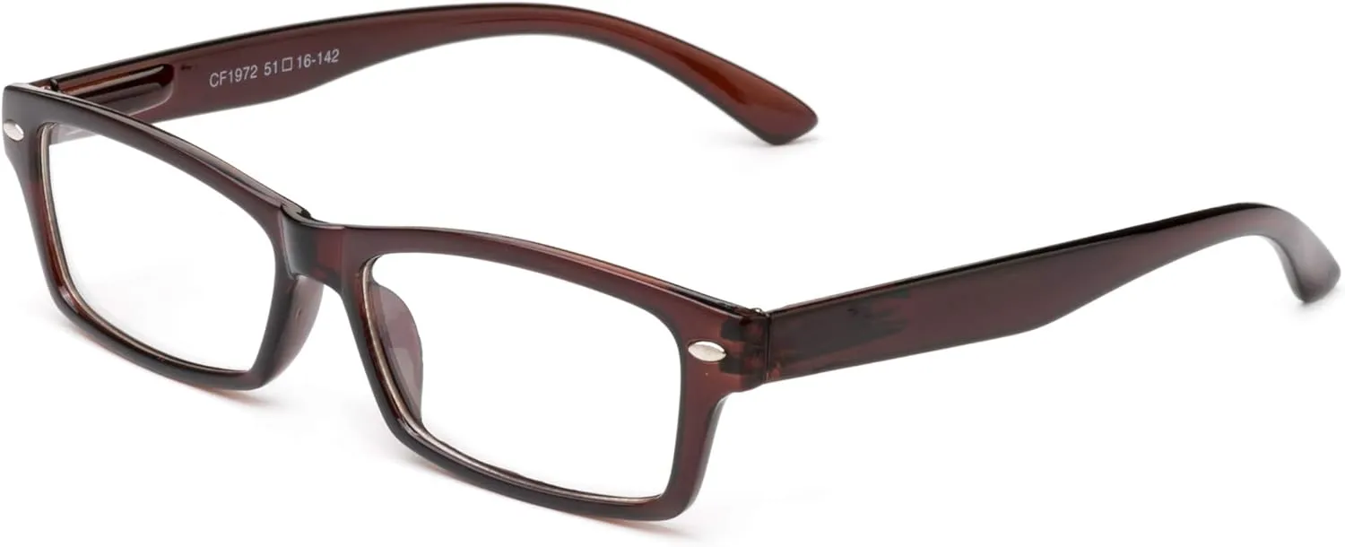 Newbee Fashion - Simple Sleek Squared Fashion Eye Glasses Clear Lens Frames for Women and Men Cosplay Accessories