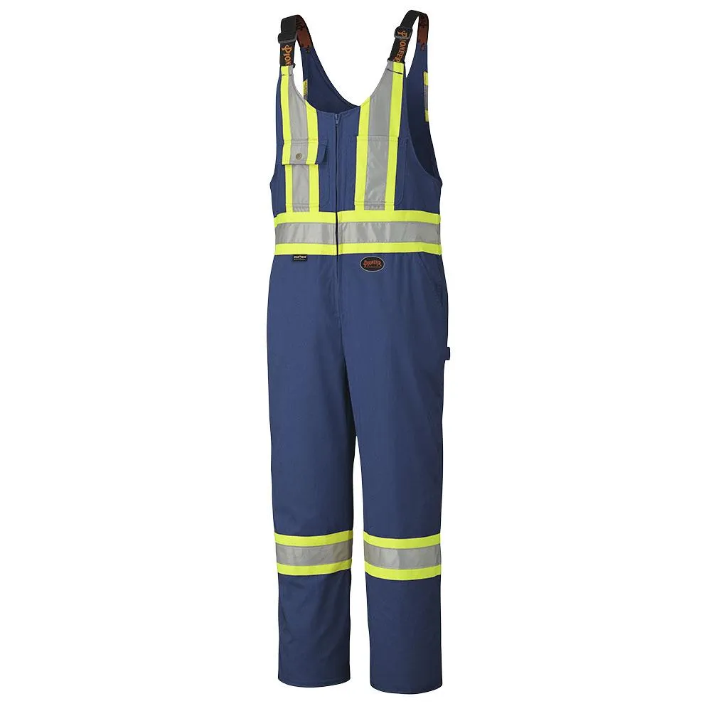 Overalls - Pioneer Navy Cotton/Polyester Safety Overalls, 6615 / 6615T