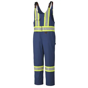 Overalls - Pioneer Navy Cotton/Polyester Safety Overalls, 6615 / 6615T