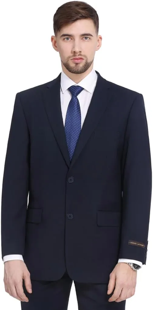 P&L Men's Suit Separates Classic Fit Flat Front Dress Pants & Formal Suit Jacket