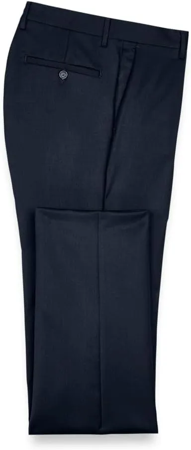 Paul Fredrick Men's Classic Fit Wool Gabardine Flat Front Pants