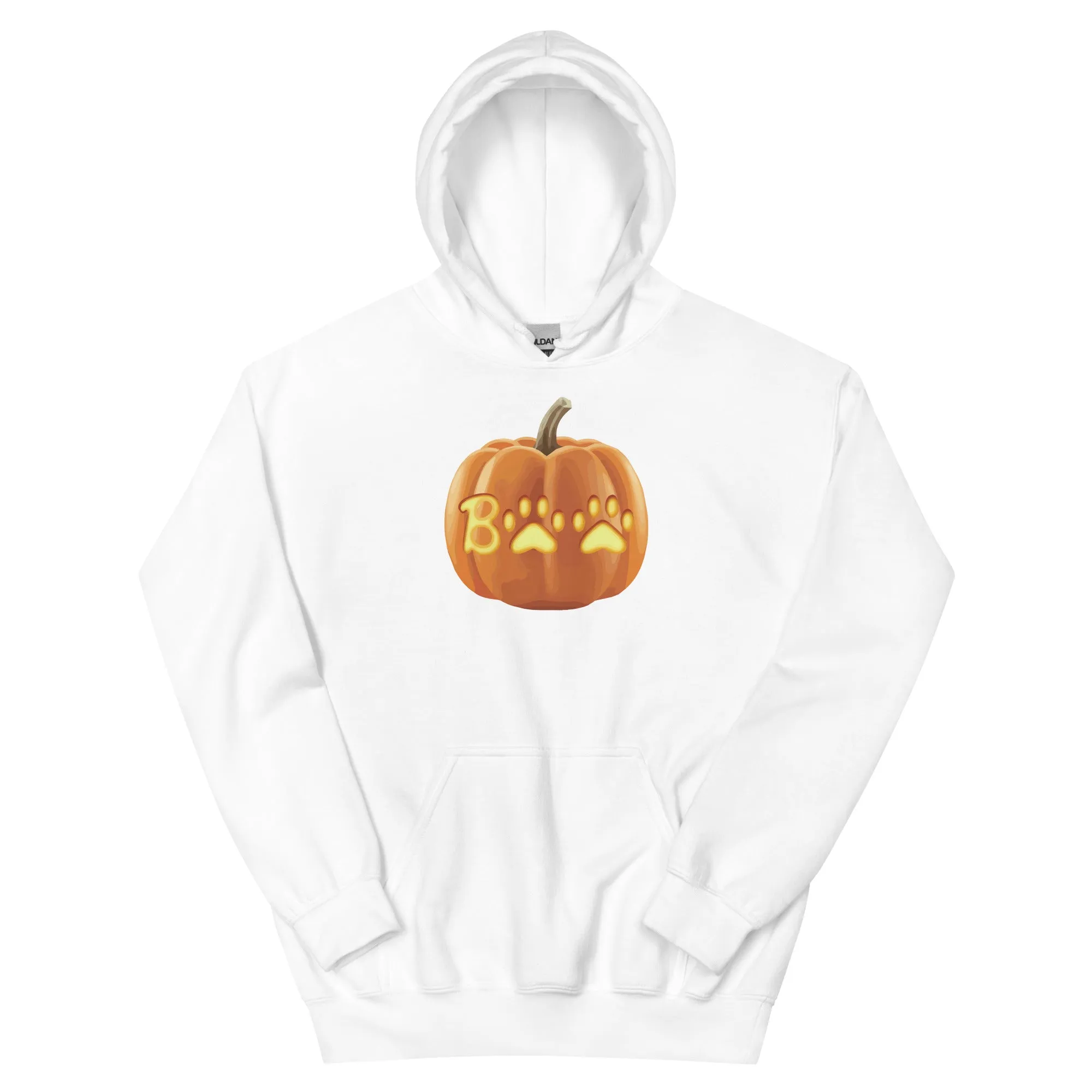 Paw Print Boo Pumpkin Hoodie