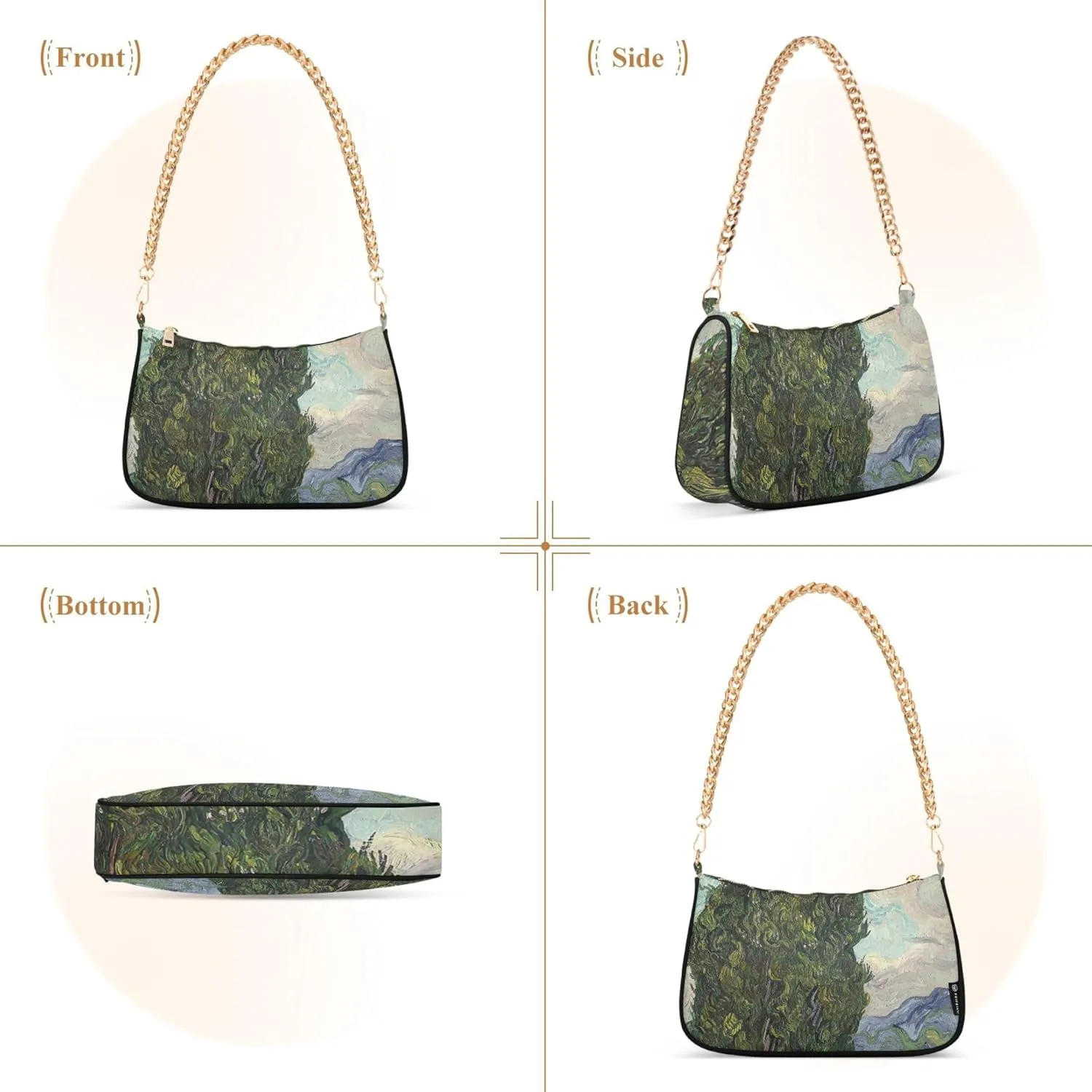 Pink Flamingos Watercolor Beach Phone Wallet Purse Small Hobo Purse Women Small Cute Handbags Cute Shoulder Purse