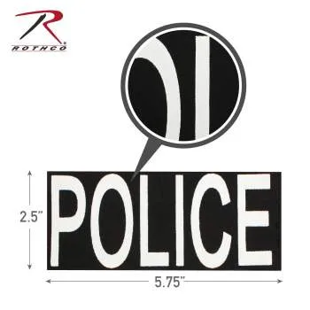 Police Patch With Hook Back