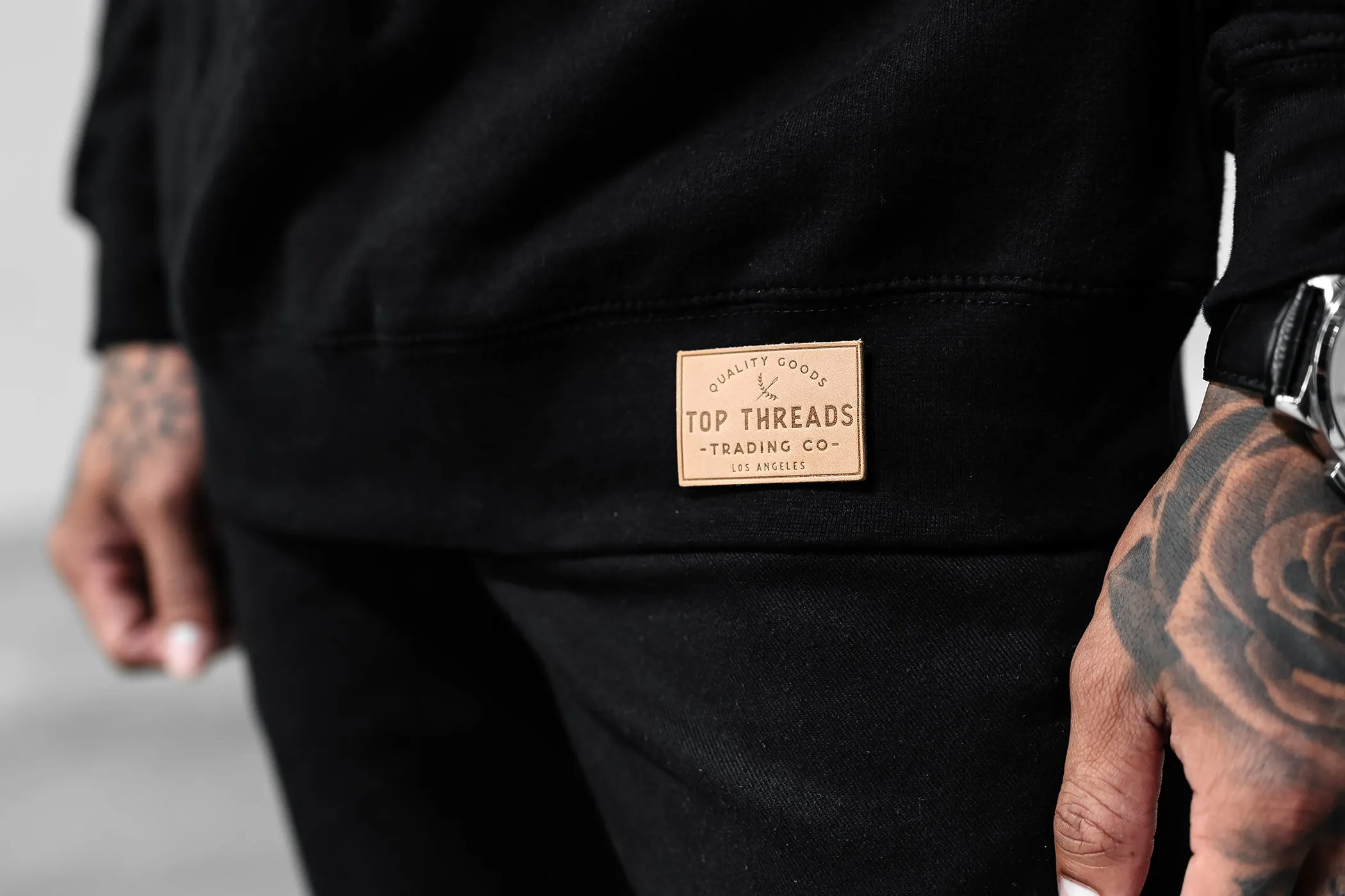 Prolific Crew Neck - Black / Lagoon