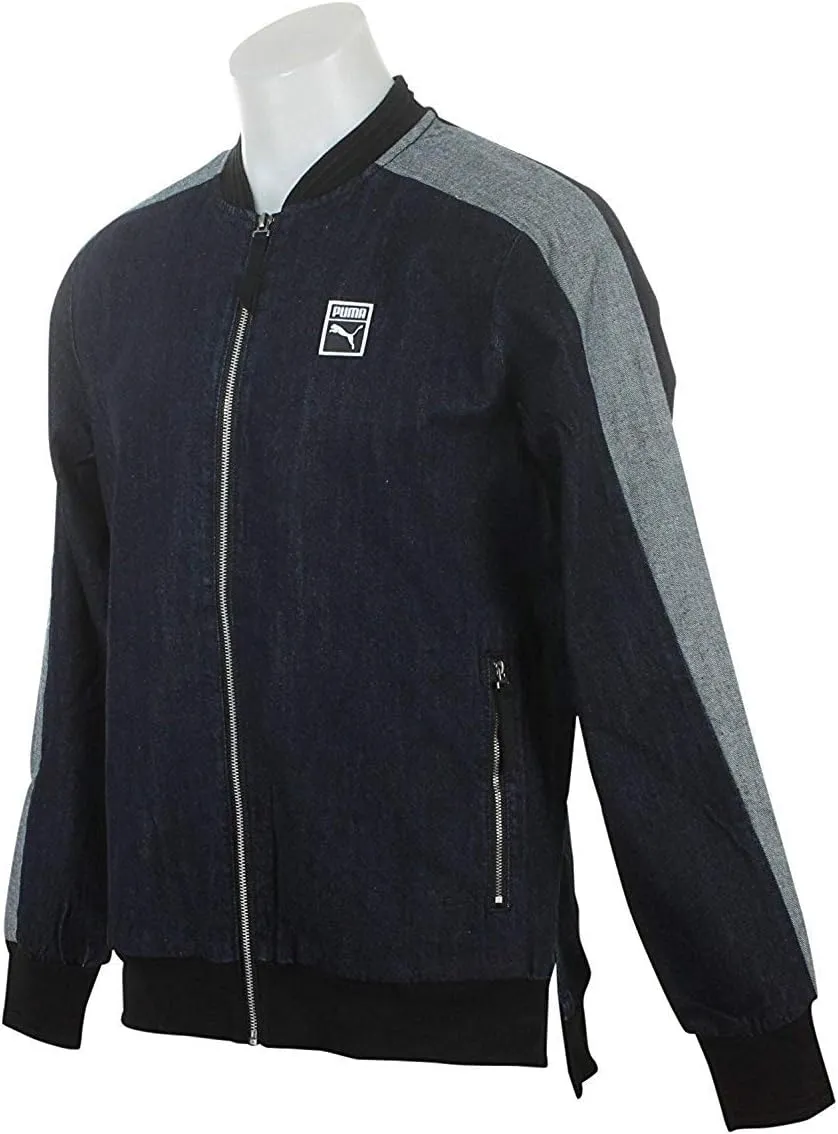 PUMA Men's Classic   T7 Denim Jacket Peacoat/Denim Blue Medium