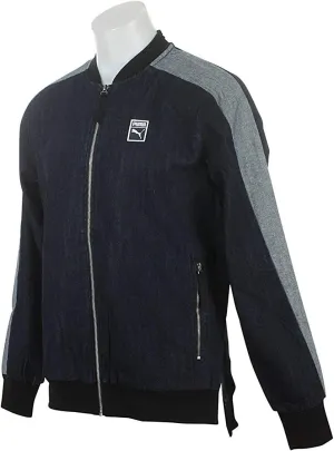 PUMA Men's Classic   T7 Denim Jacket Peacoat/Denim Blue Medium