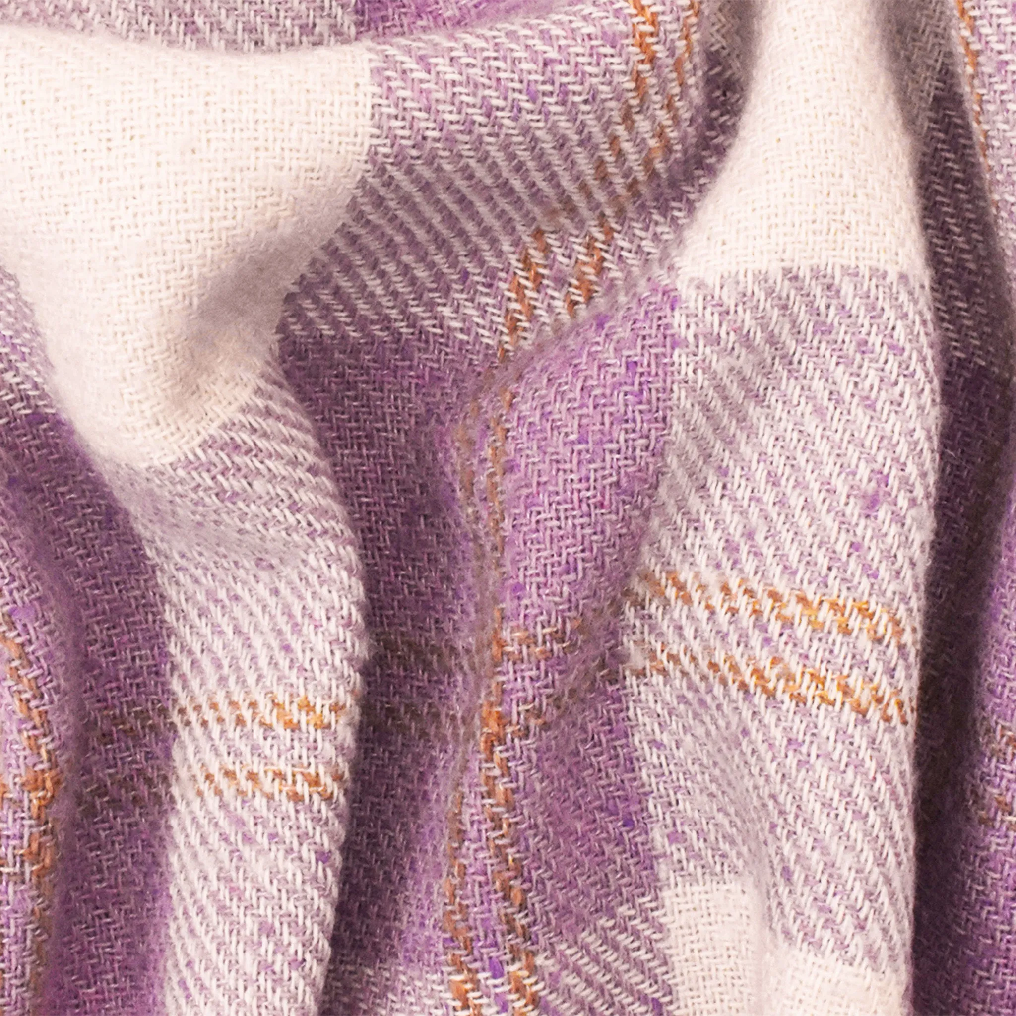 Purple-White-Multi Famous Designer Brushed Woven Jacketing Fabric