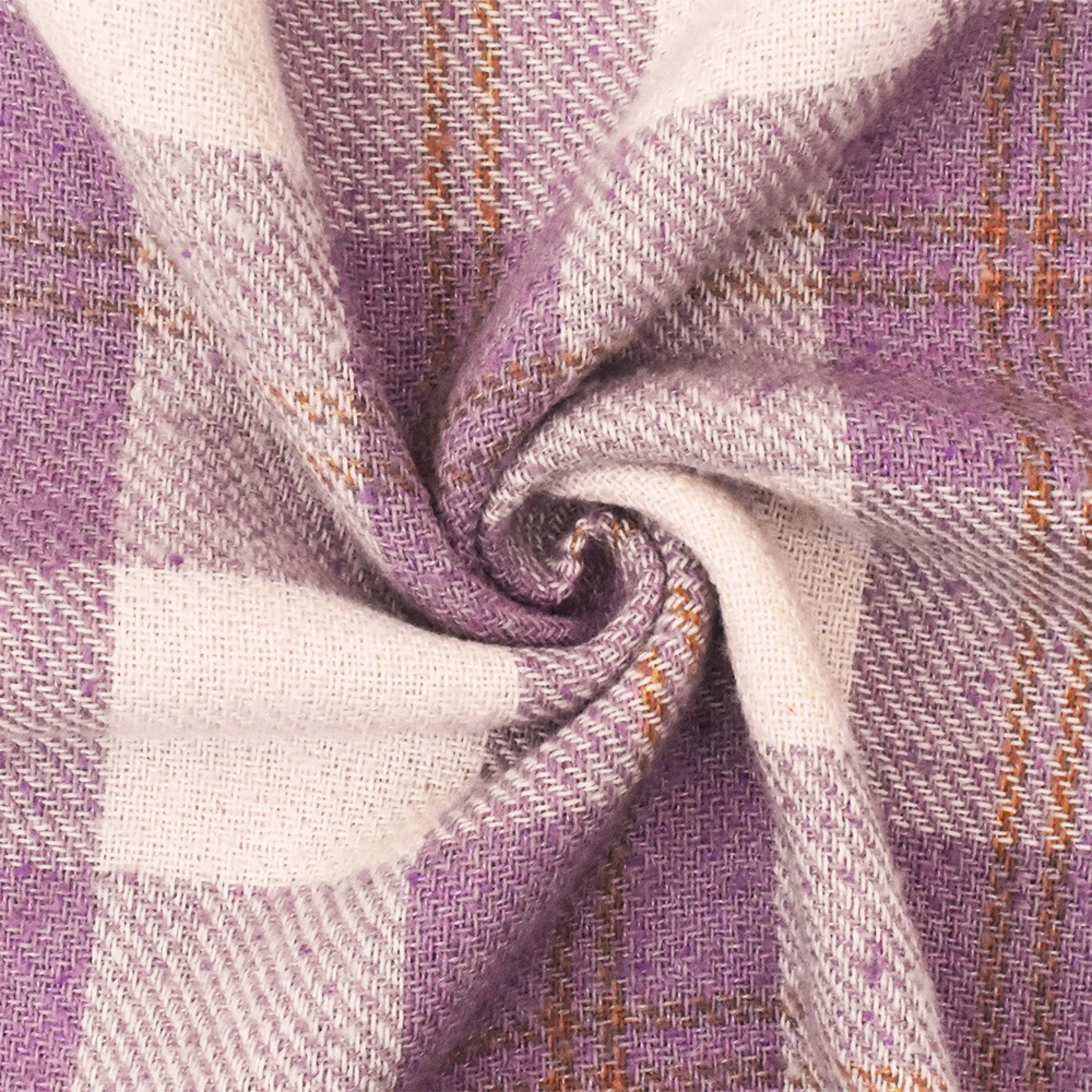 Purple-White-Multi Famous Designer Brushed Woven Jacketing Fabric