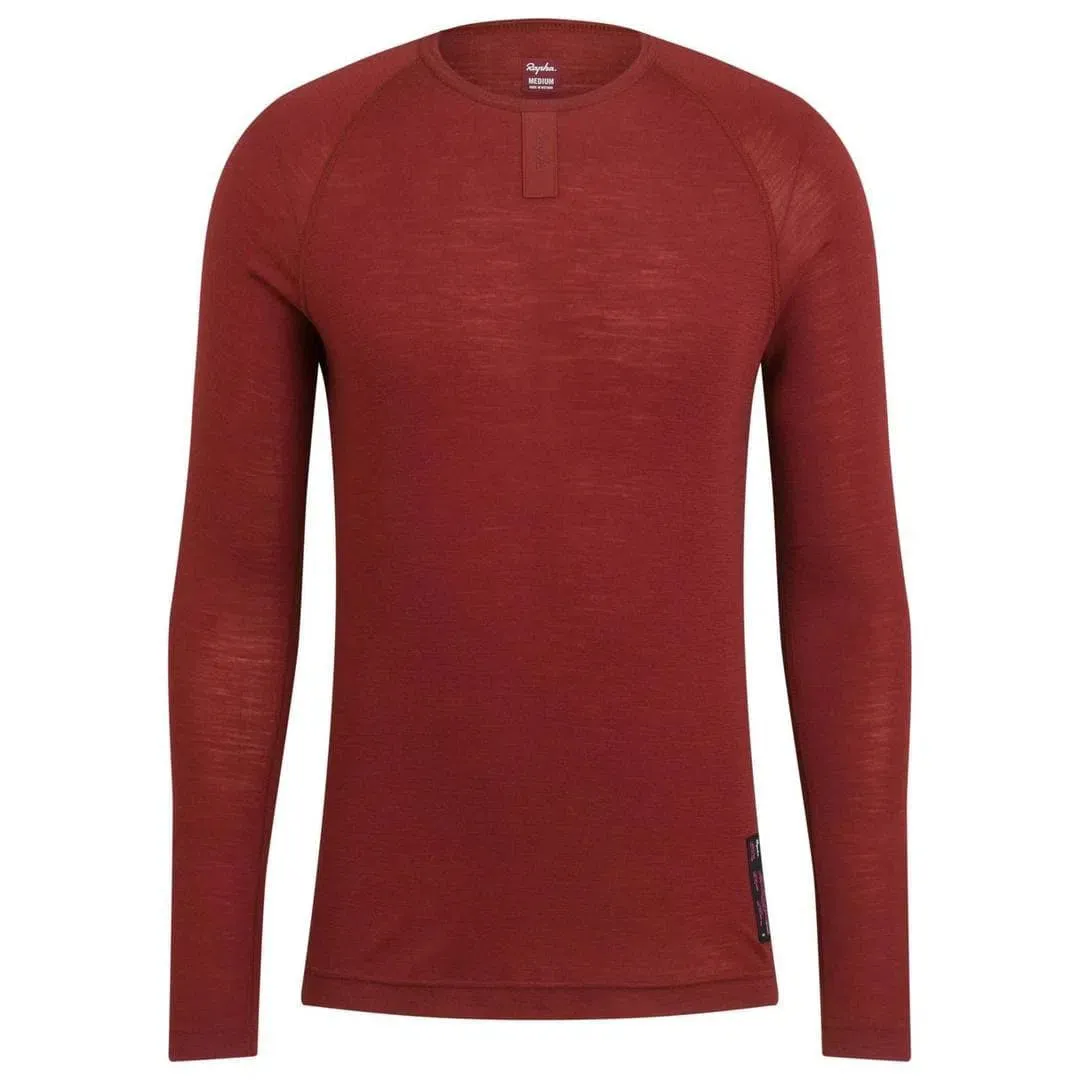 RAPHA Merino Base Layer Long Sleeve - FBF Brick