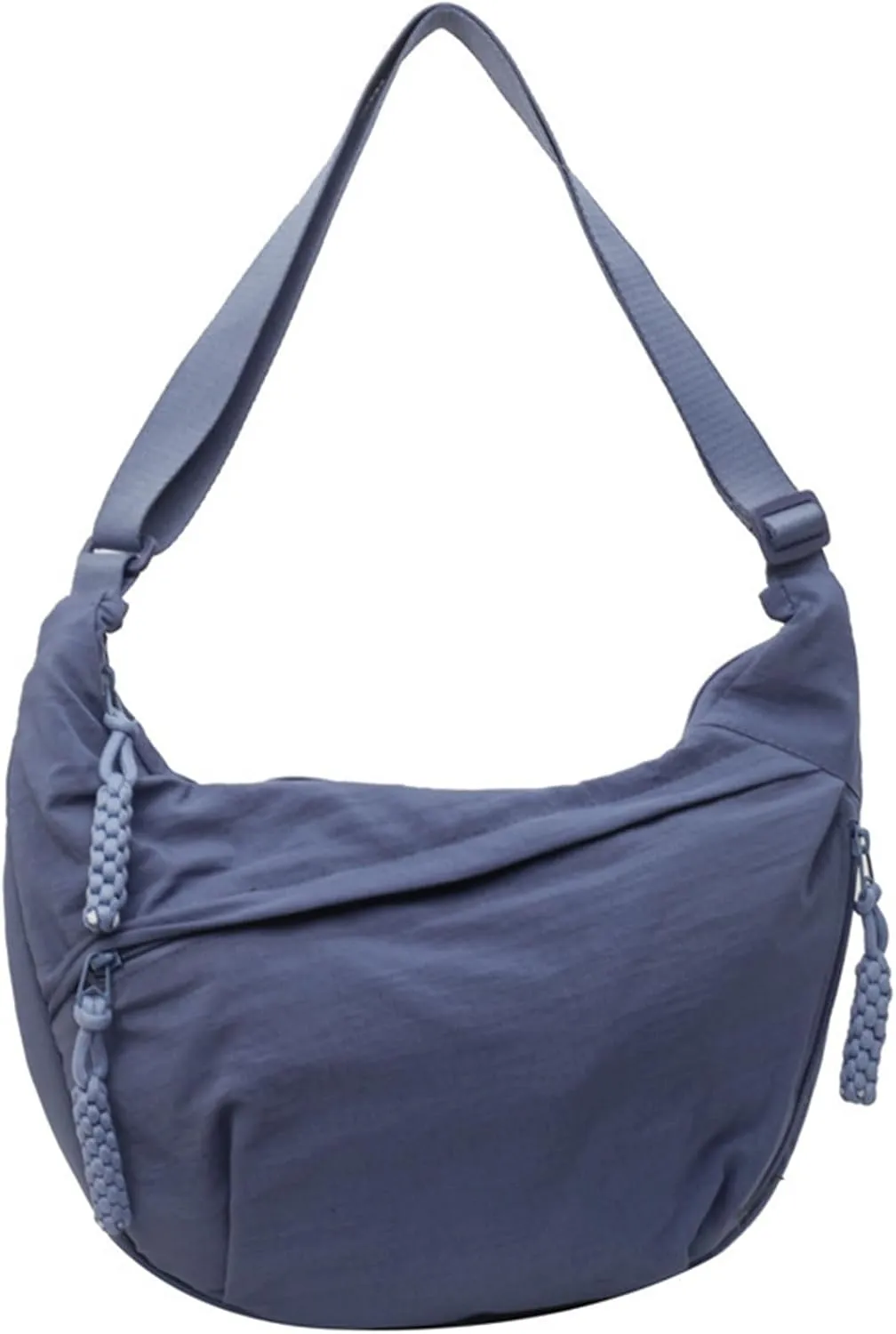 Regularlyk Crossbody Bag, Regularlyk Women's Fashion Plain Color Nylon Crossbody Hobo Bag Purse