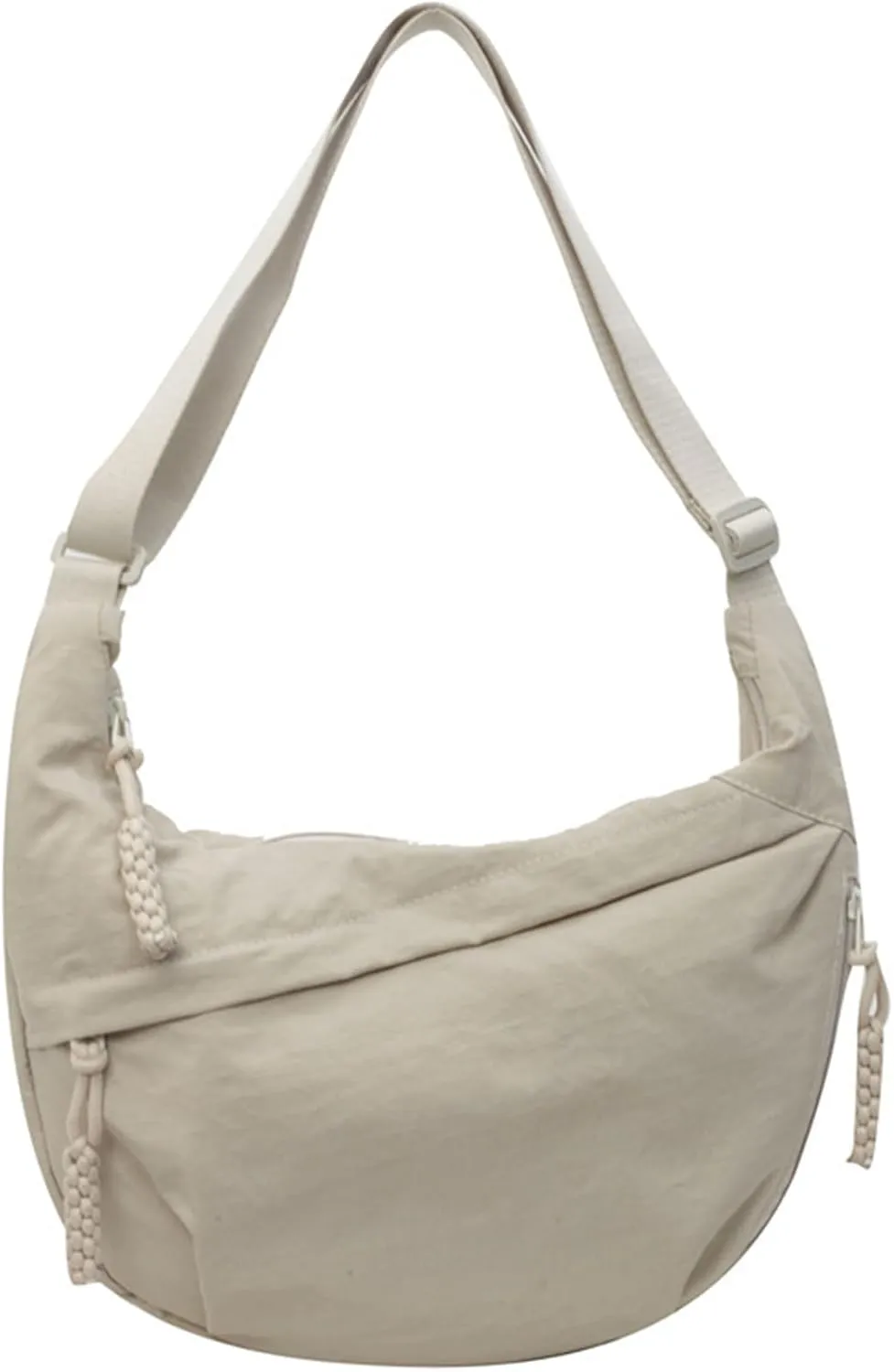 Regularlyk Crossbody Bag, Regularlyk Women's Fashion Plain Color Nylon Crossbody Hobo Bag Purse