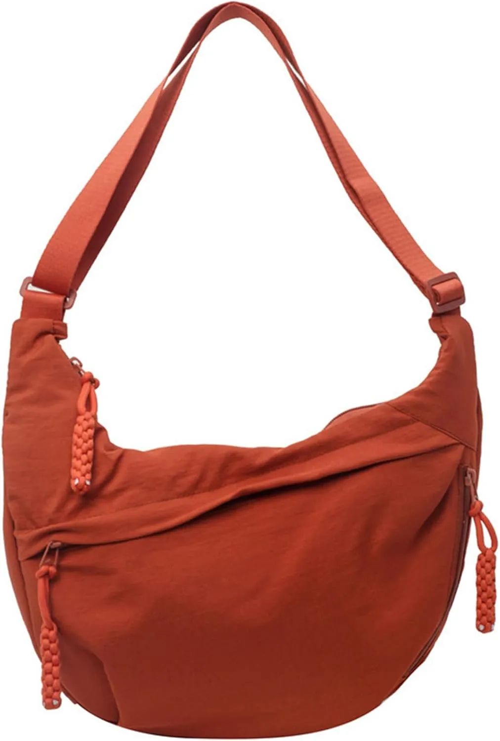 Regularlyk Crossbody Bag, Regularlyk Women's Fashion Plain Color Nylon Crossbody Hobo Bag Purse