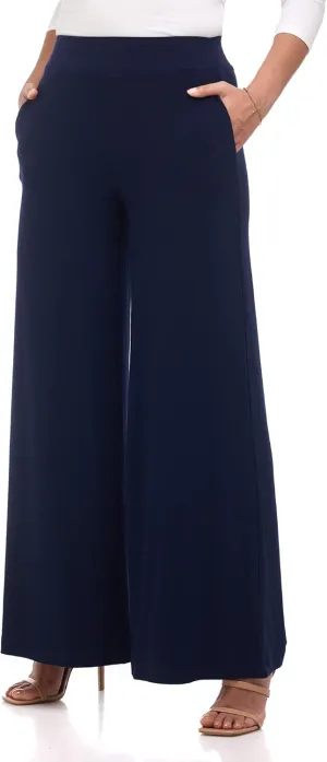 REKUCCI Travel in Style Women's Stretchy Elegant Palazzo Wide Leg Pant