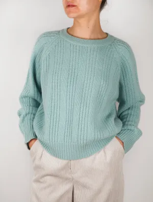 Relaxed Chunky Rib Cashmere Sweater