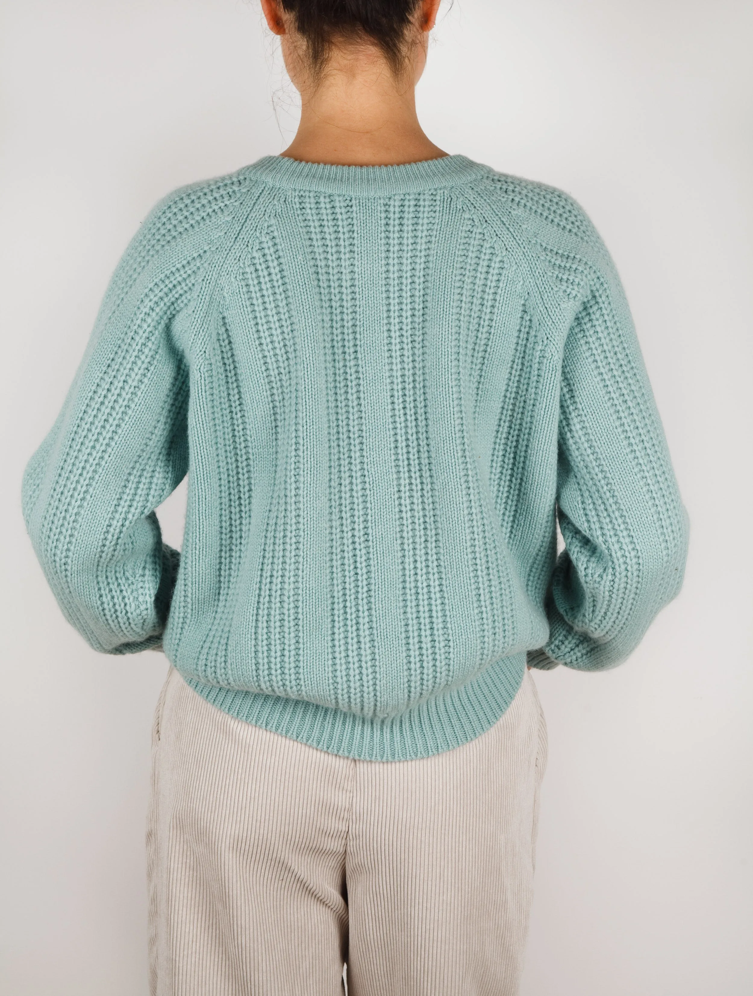 Relaxed Chunky Rib Cashmere Sweater