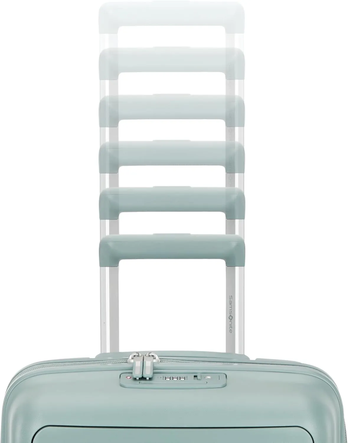 Samsonite Elevation Plus - Carry-On Hardside Luggage with QuickEntry Front Compartment - Scratch Resistant Polypropylene Shell, AirTag Holder, TSA Lock, Airline Approved- Cypress Green
