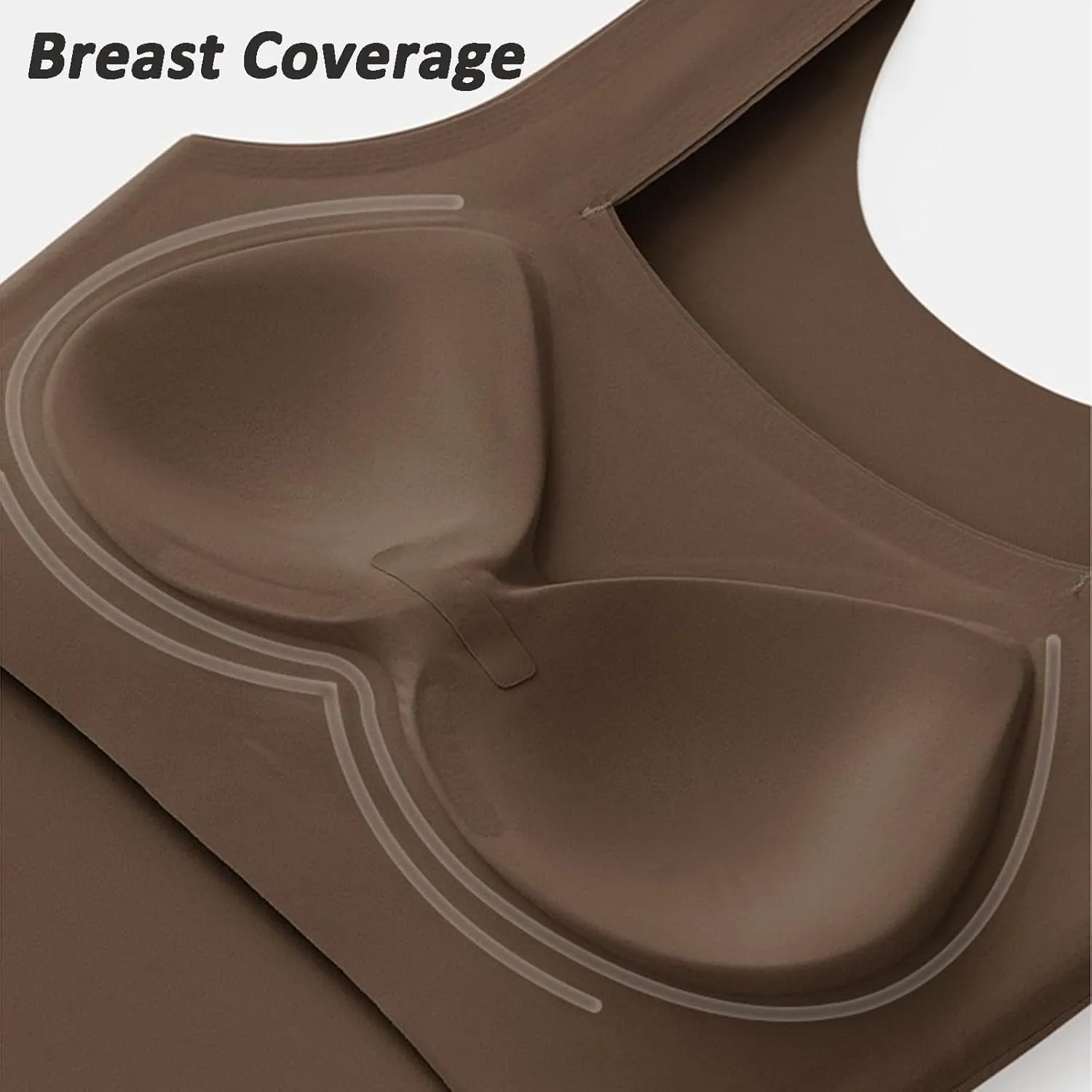 Shamfreshen U Neck Shapewear Built-in Bra Tank, Women High Strechy Sleeveless Camisole Tank Top with Bra
