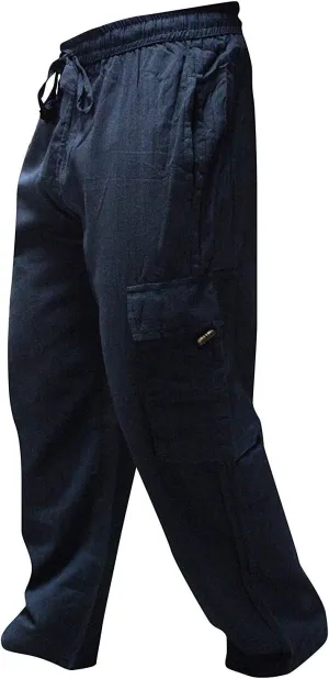 Shopoholic Fashion Mens Light Weight Plain Hippy Combat Trouser