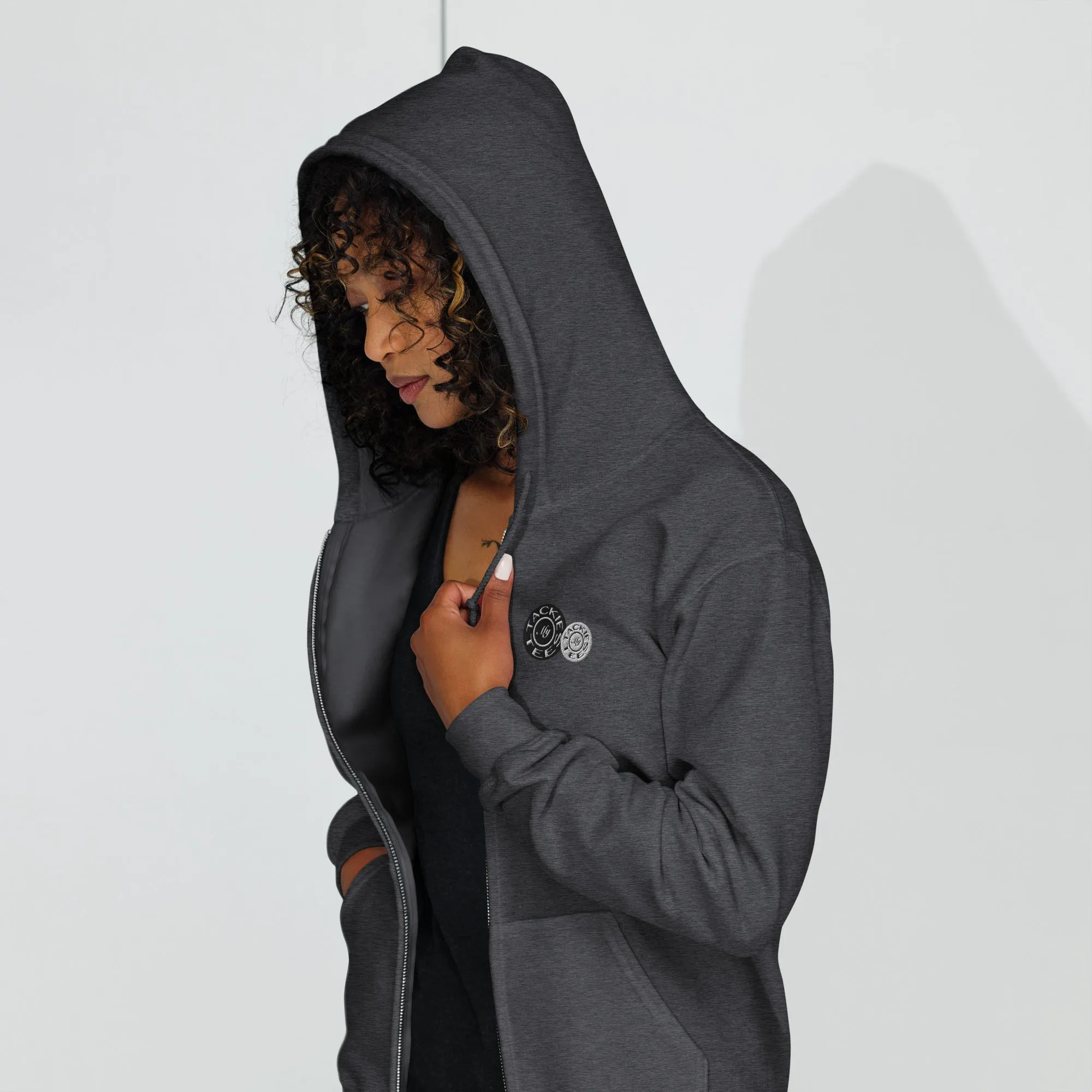 Signature heavy blend zip hoodie | embroidered