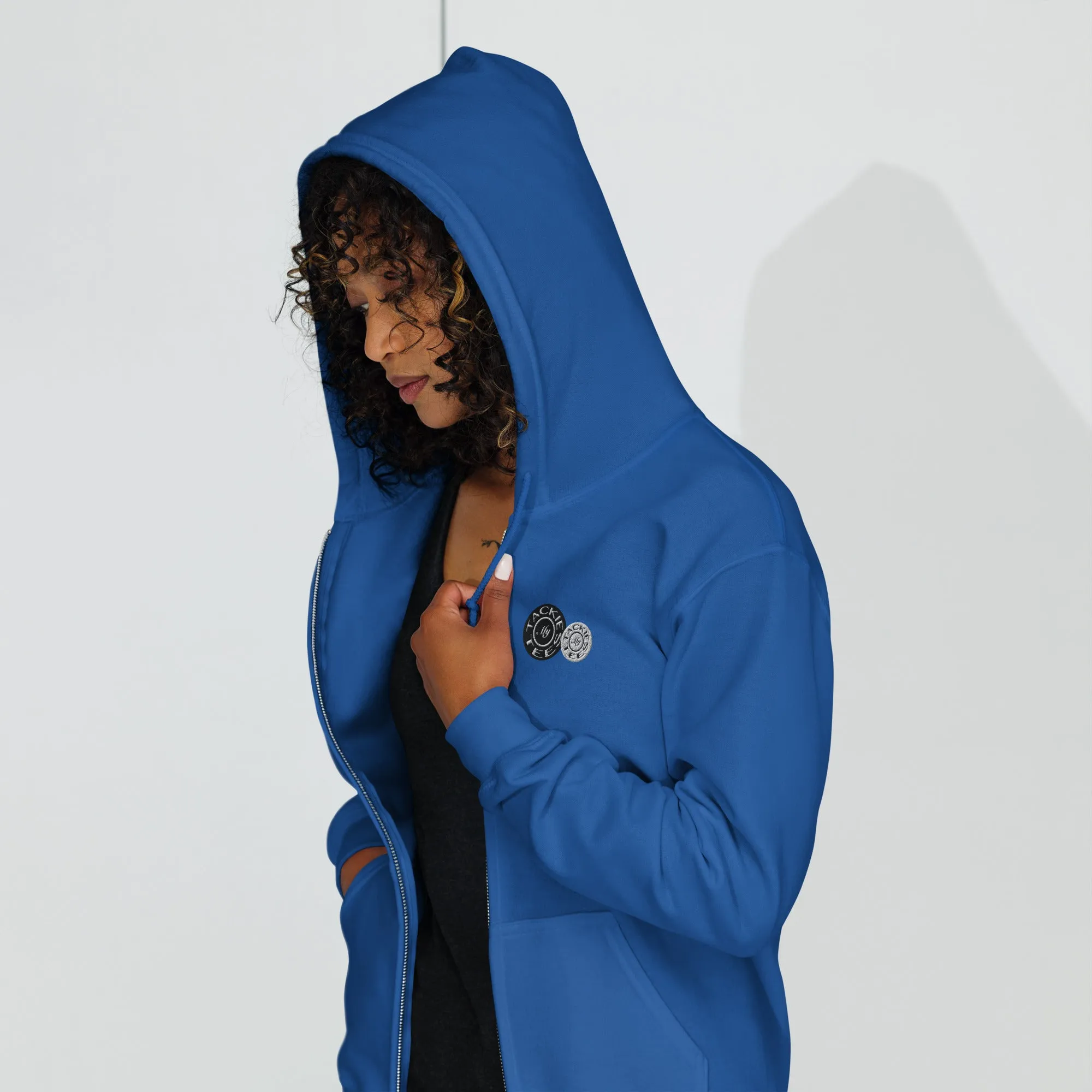 Signature heavy blend zip hoodie | embroidered