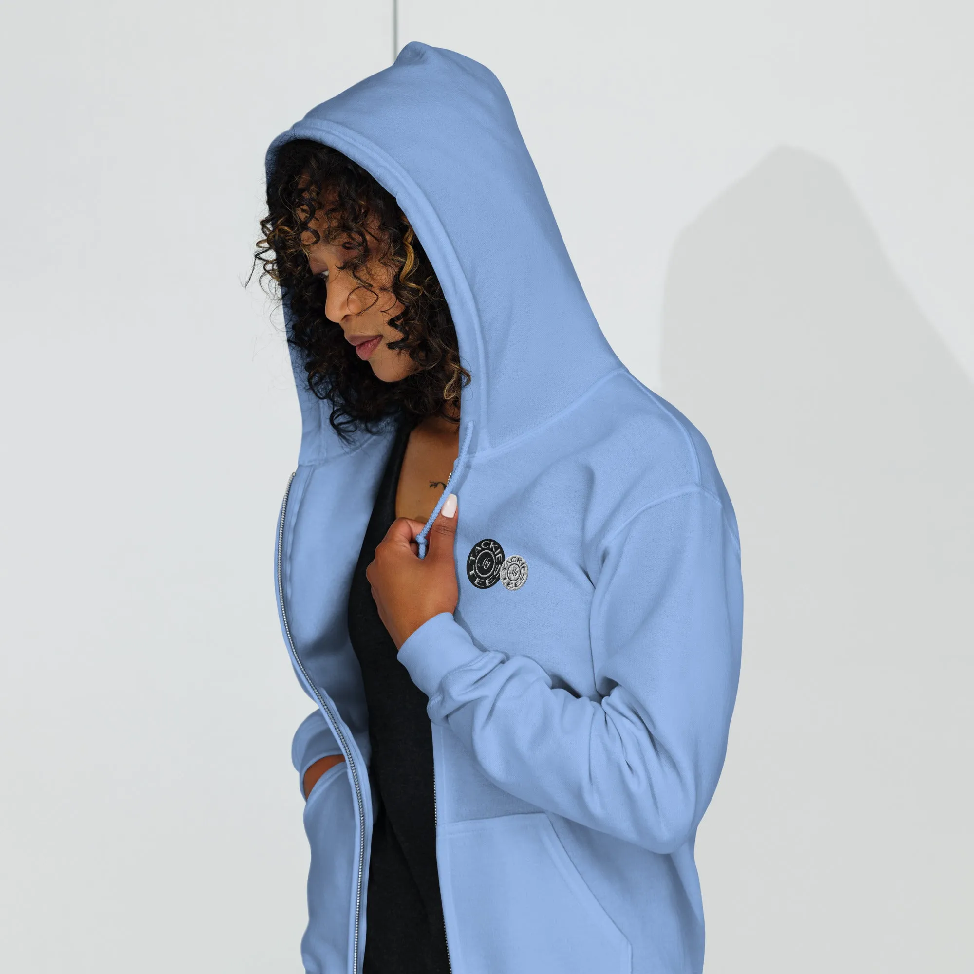 Signature heavy blend zip hoodie | embroidered