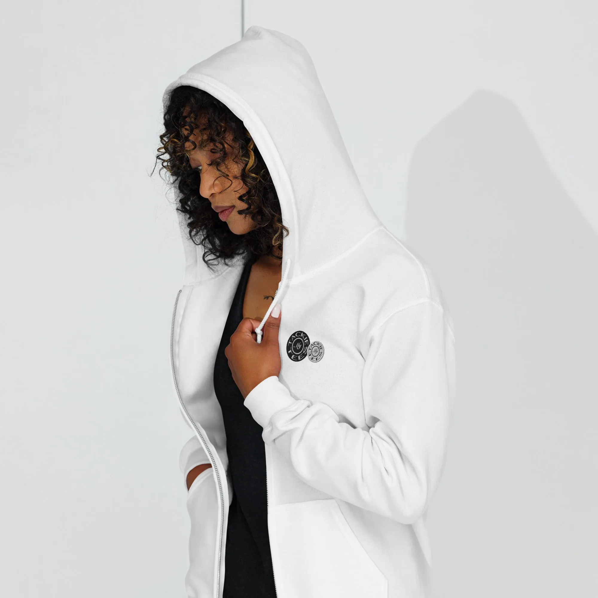 Signature heavy blend zip hoodie | embroidered