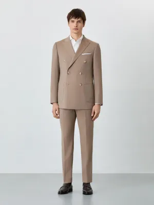 Slim fit Herringbone Suit In Wool