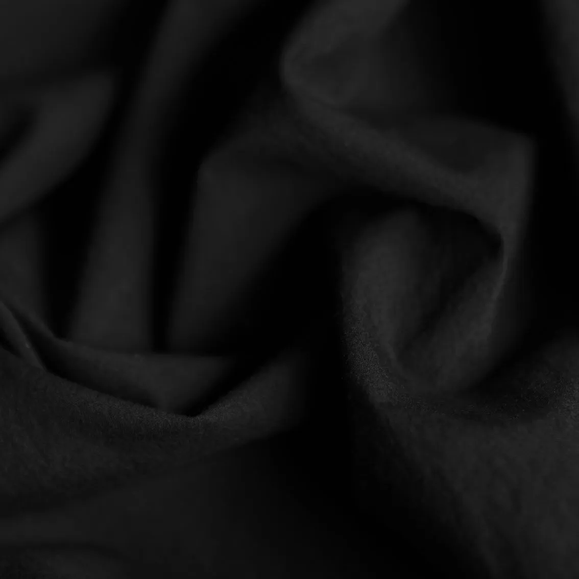 Soft Touch Black Poplin