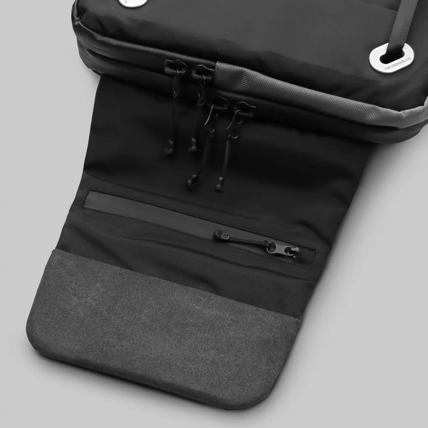 The Frenchie Co. Work/Travel Speed Backpack, Expandable (23-30L) Laptop Backpack with Anti-Theft Magnetic Closure, Made of Ballistic Nylon