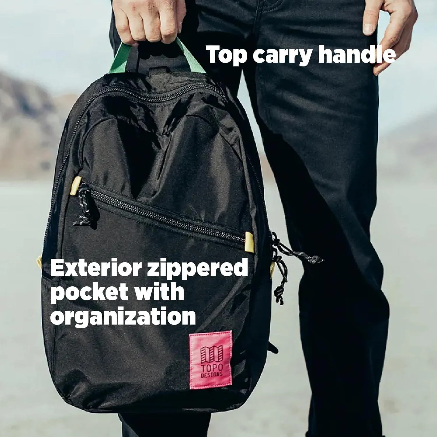 Topo Designs Light Pack, Rose/Geode Green, One Size