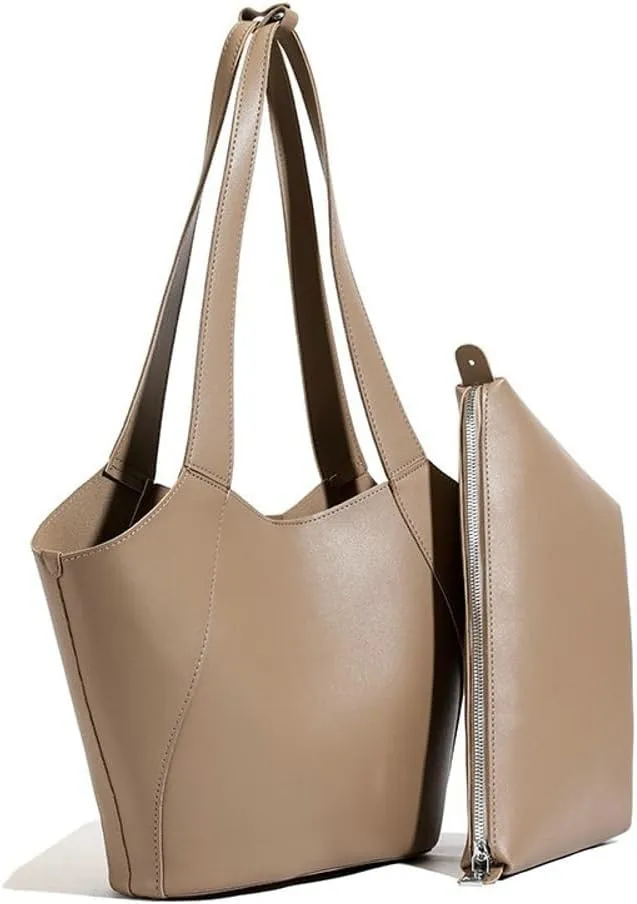 Tote Bag for Women 2025 PU Leather Underarm Shoulder Purses Work Travel Hobo Handbags Top Handle Bag with Small Bag