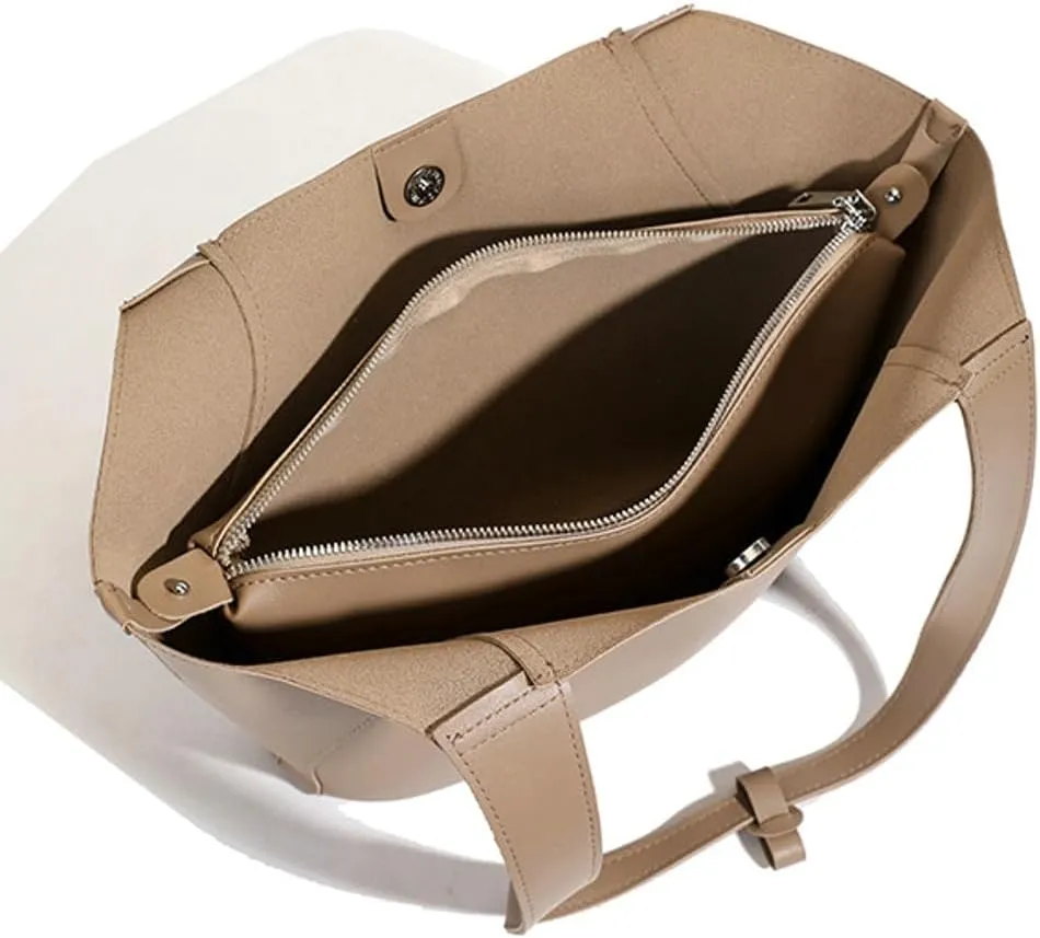 Tote Bag for Women 2025 PU Leather Underarm Shoulder Purses Work Travel Hobo Handbags Top Handle Bag with Small Bag