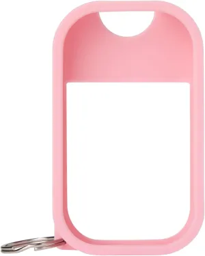 Touchland Hand Sanitizer Mist Case 1FL. OZ., Protective and Stylish Hand Sanitizer Spray Accessory, Silicone Case with Keyring, Bubblegum Pink