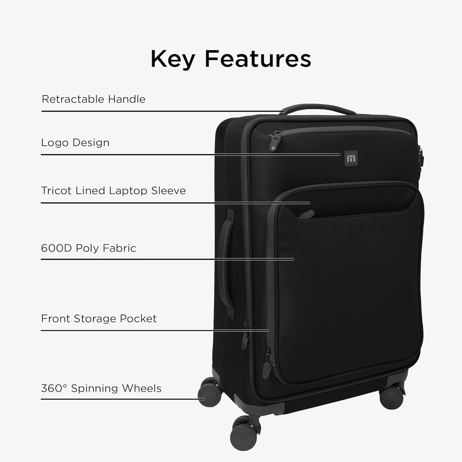 TravisMathew Quad Checked Spinner TMB401, Black