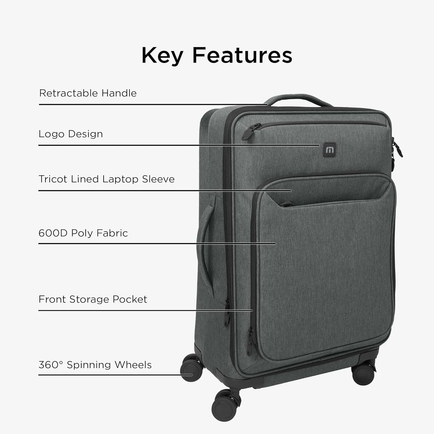 TravisMathew Quad Checked Spinner TMB401, Graphite Heather