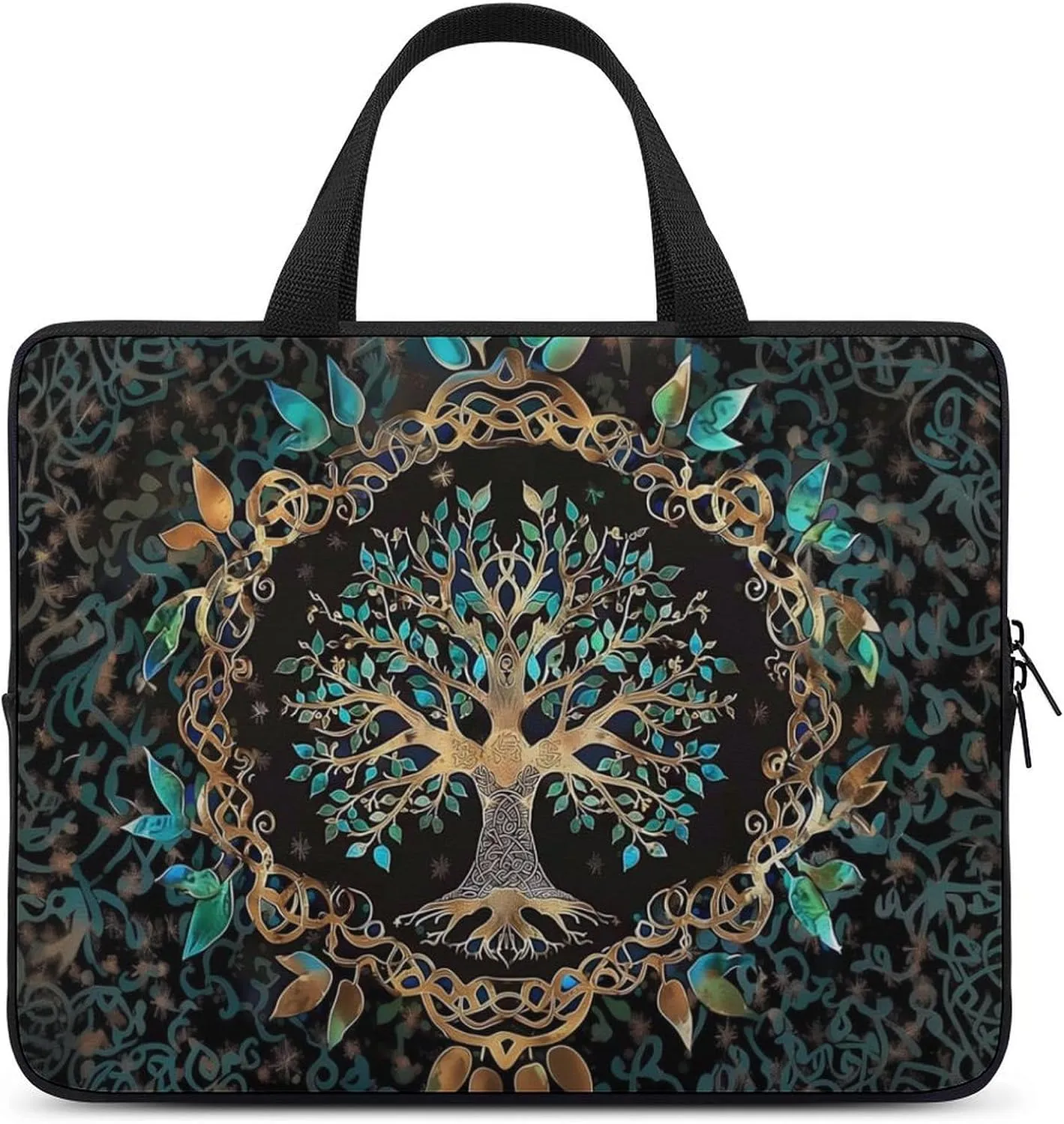 Tree of Life Bohemian Laptop Bag Laptop Case Computer Messenger Bag with Adjustable Shoulder Strap